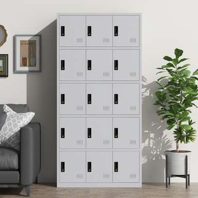 Steel 15-Locker Storage Cabinet image 5