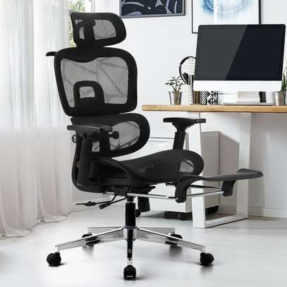 Orthopedic Mesh Office Chair with Footrest image 3