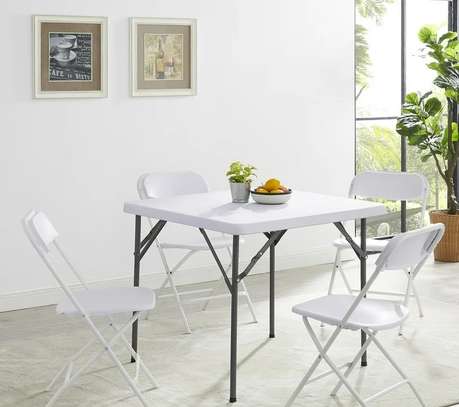 Foldable Table; Portable Plastic Foldable Table image 3