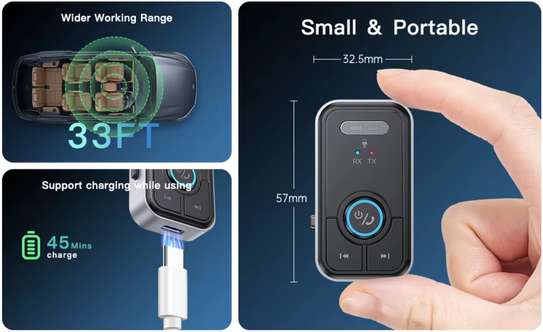 Bluetooth 5.3 Car AUX Audio Adapter image 3