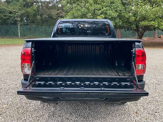 Toyota Hilux black color fully loaded 2019 model. image 3