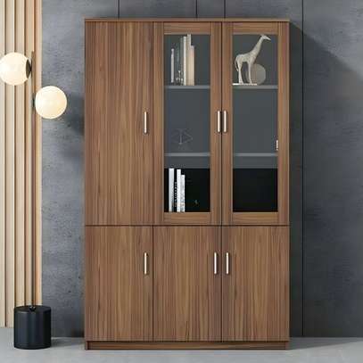 3 Door Wooden Storage Home Office Cabinet image 13