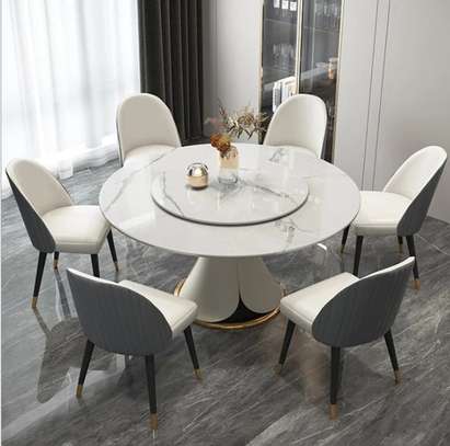 Marble Turntable Dining Set image 5