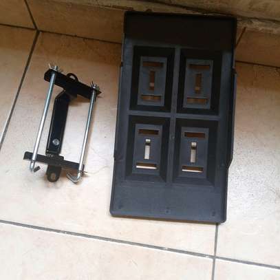 Metallic Battery Tray +holder. image 2