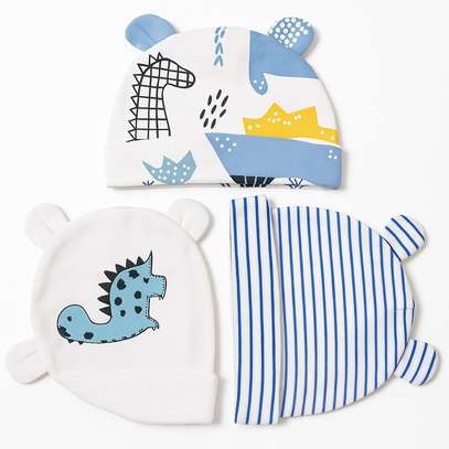 Baby cotton hats image 5