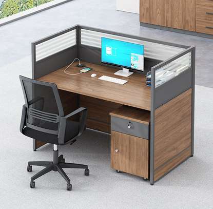 Cubic MDF Single Person Office Workstation image 8