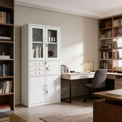 2-Door Metallic File Cabinet image 9