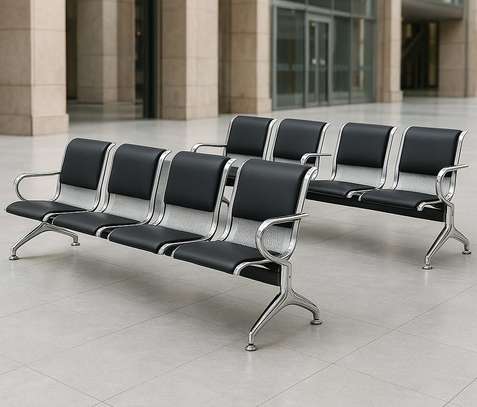 Office Bench; 4-Link Padded Office Bench image 7