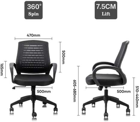 Prime Medium Back Strong Mesh Swivel Chair image 4