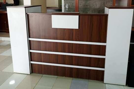 Office Desk; 120cm Modern-classic Fusion Reception Desk image 4