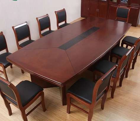 Boardroom Table; 3M Mahogany Conference Table image 2