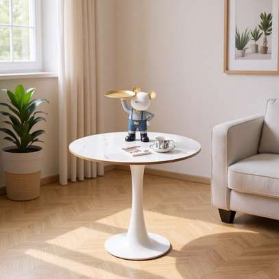 Modern Round Marble Dining Table image 5