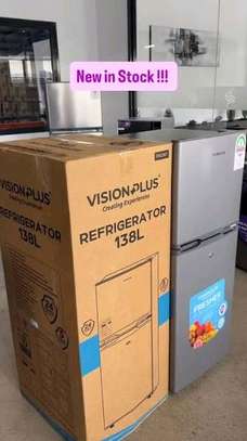 Vision plus 138litres double door fridge plus free gift image 2