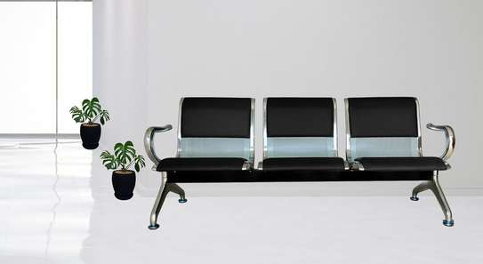 Office Bench: 3- Seater Semi-Padded Reception Office Bench image 5