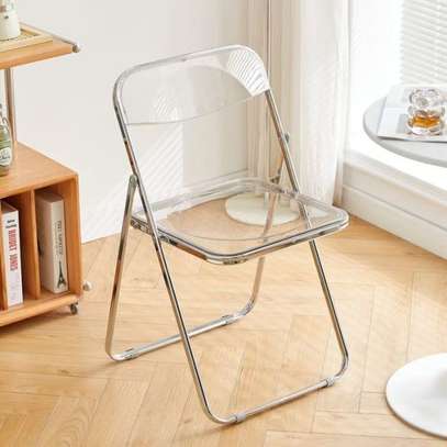 Dining Chair; Glass Foldable Dining Chair in Keroka image 7