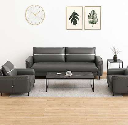 Leather 5 Seater Executive Reception Bench image 12