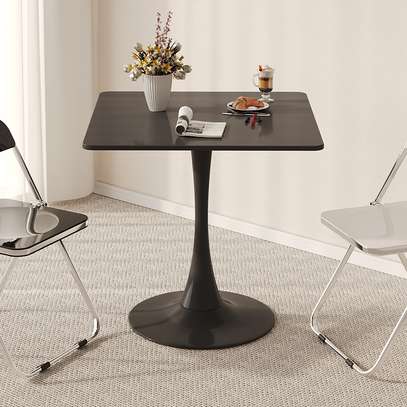 Dining Table : Black  Marble Dining Table In Rongo image 5