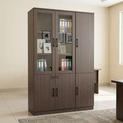 3-Door Wooden Filling Cabinet image 3