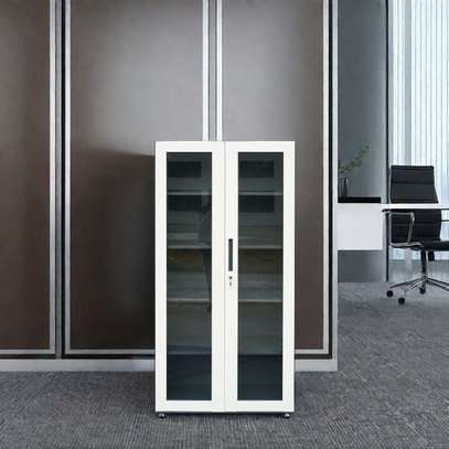 2-Door Glass Front Filing Cabinet image 2