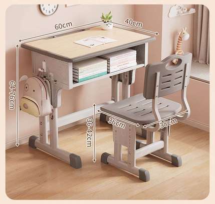 Kids Desk; Brown Kids Desk And seat in Maroo image 5