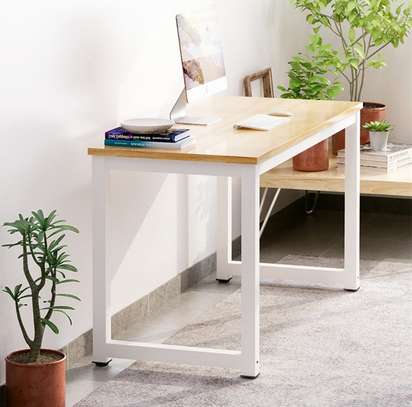 Durable Wood Metal Frame Office Computer Working Desk image 11