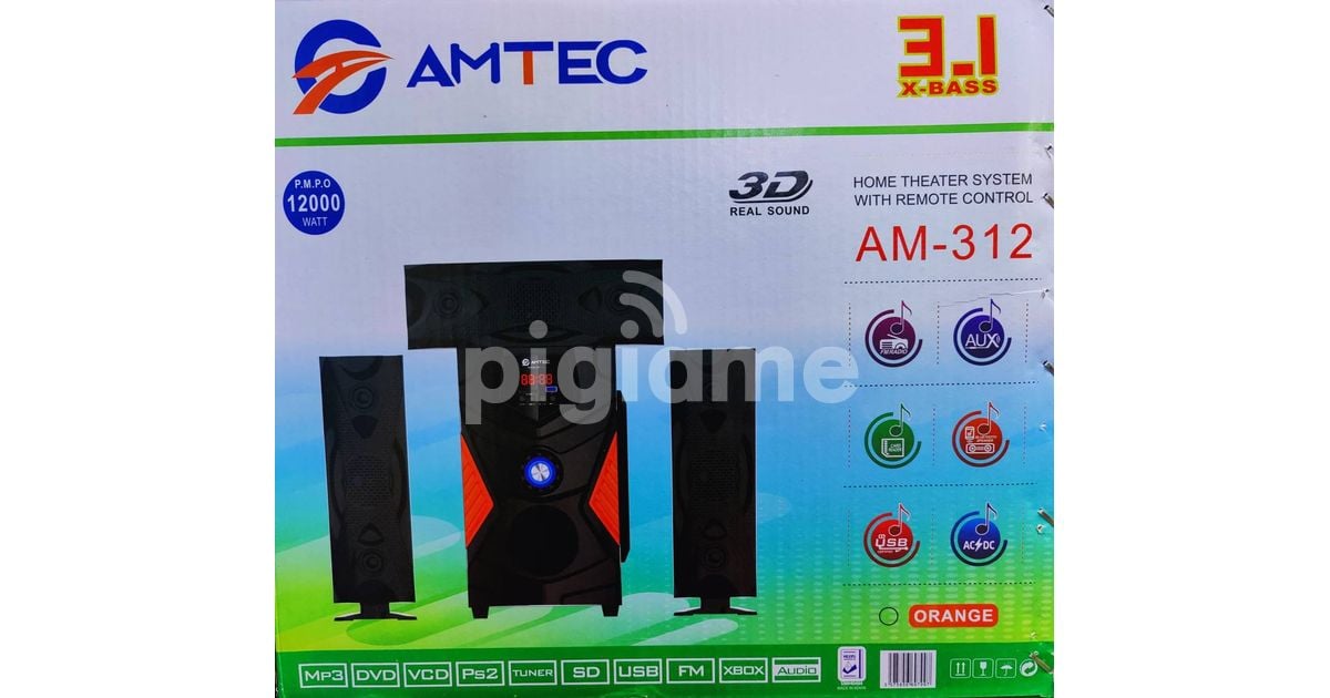 Amtec 3.1 Channel Bluetooth Enabled Sound System in Nairobi CBD, Tomboya Street PigiaMe