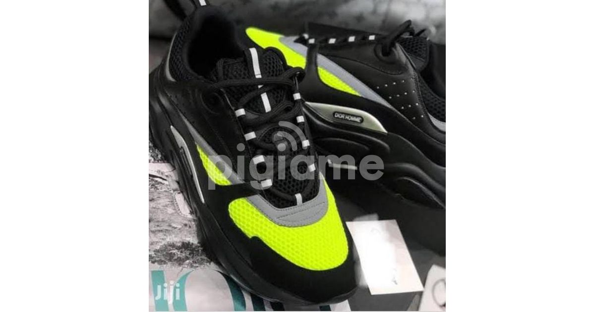 Lime green sales dior sneakers