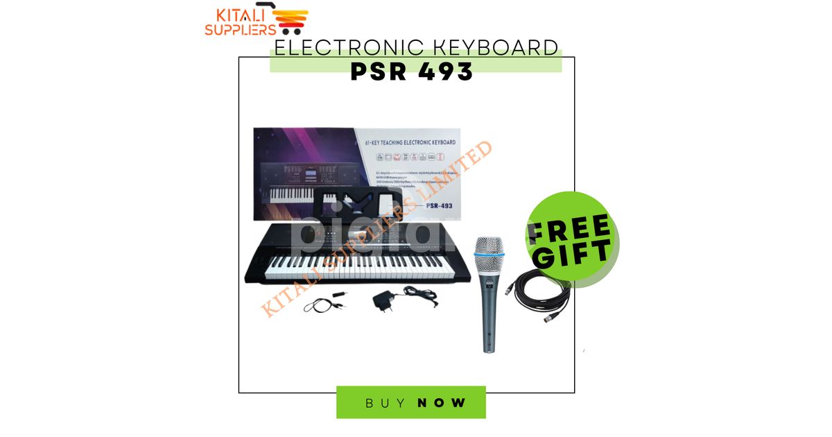 Psr 493 + Wired Shure Microphone in Nairobi CBD, Ronald Ngala PigiaMe