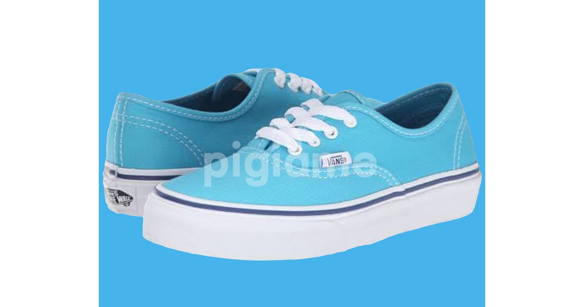 Cyan discount blue vans