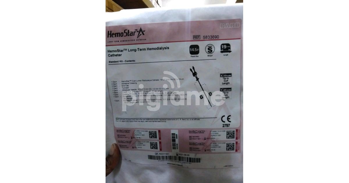 Hemodialysis Dialysis Catheter Kit Prices In Kenya For Sale in Nairobi CBD PigiaMe
