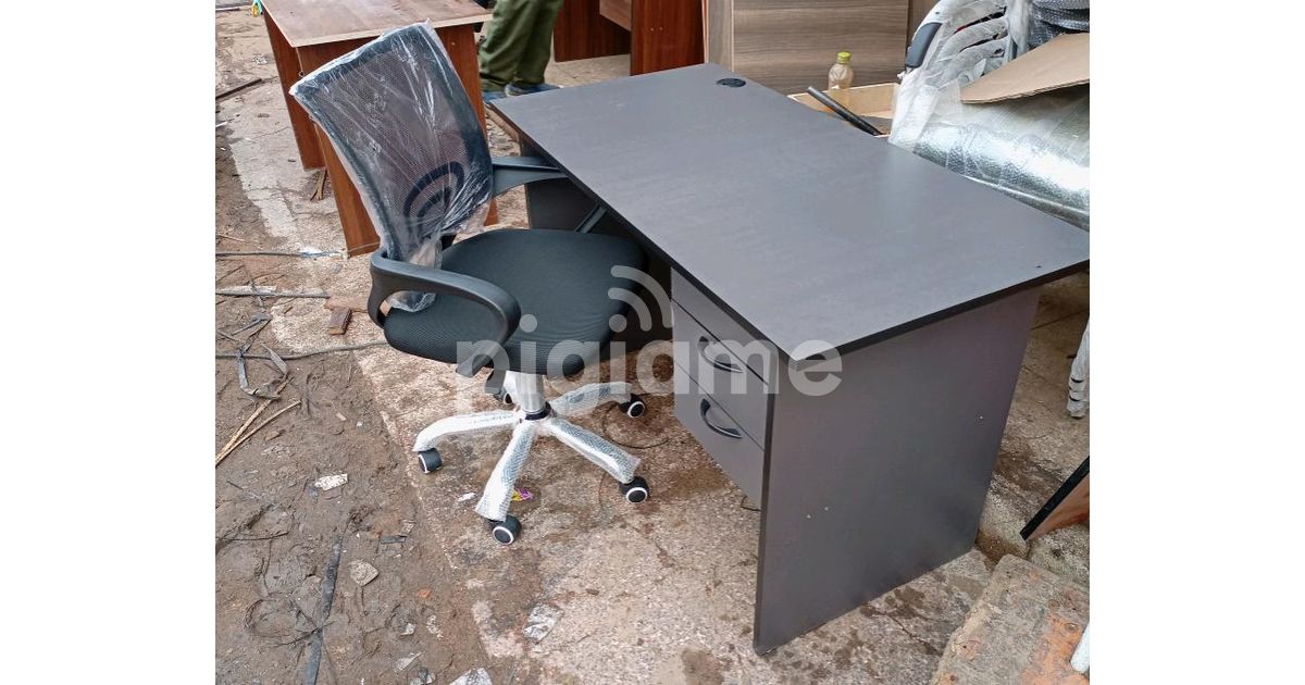 Sturdy Frame Work Table And Office Chair in Nairobi CBD, City Centre