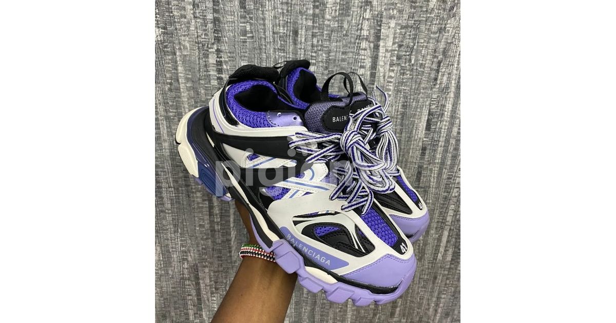 Purple and cheap white balenciaga track