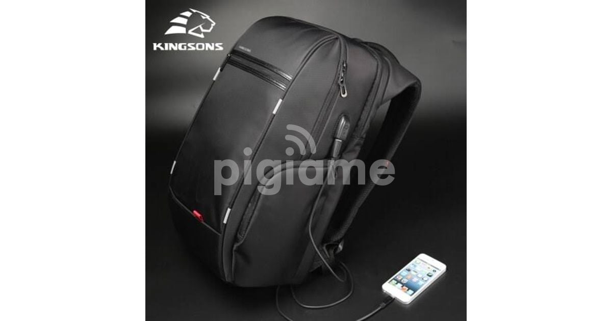 Kingsons KS3140W Smart Series17.3 Laptop Backpack - Black