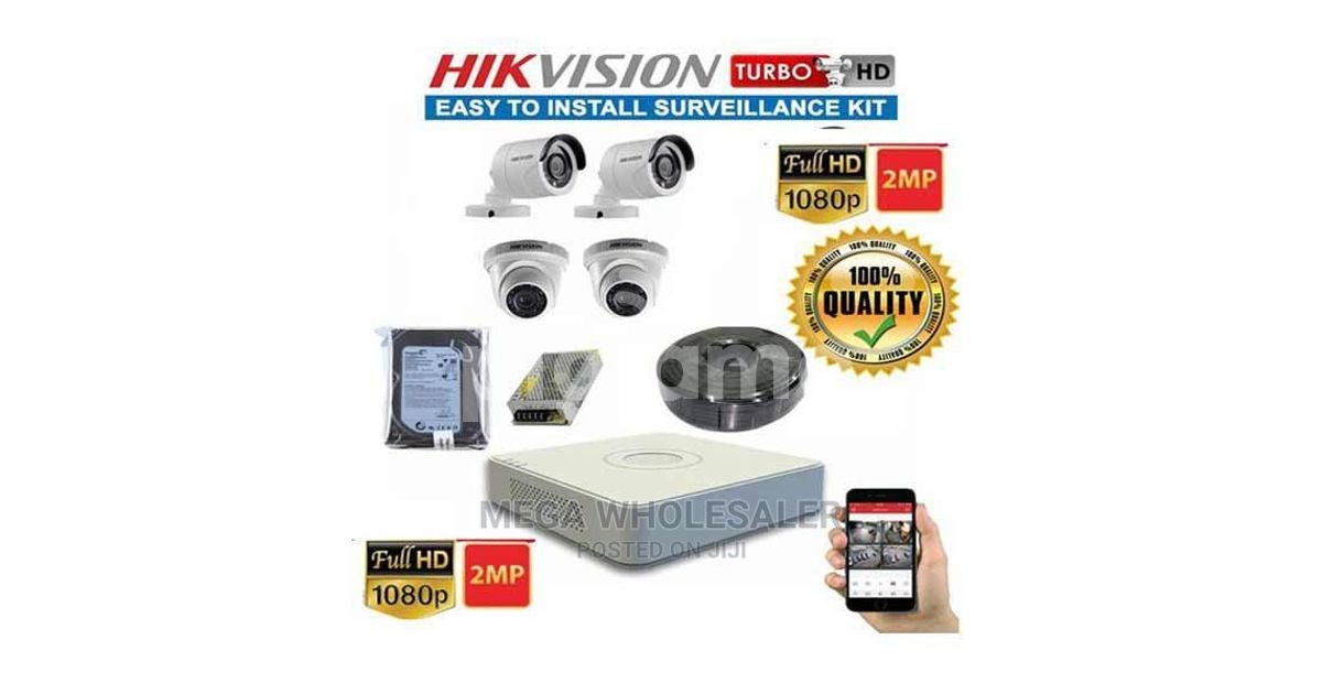 Hikvision 4 1080P Full Hd 2Mp Complete Cctv Cameras System in Nairobi