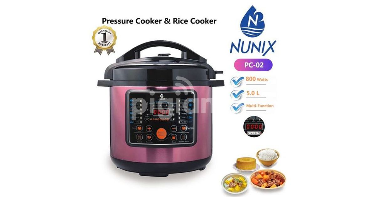Nunix 5 Litres Electric Pressure Cooker With Timer in Nairobi CBD, Accra Road PigiaMe