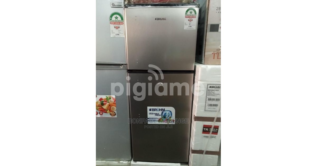 118 Litres Bruhm Double Door Fridge in Nairobi CBD, Accra Road PigiaMe