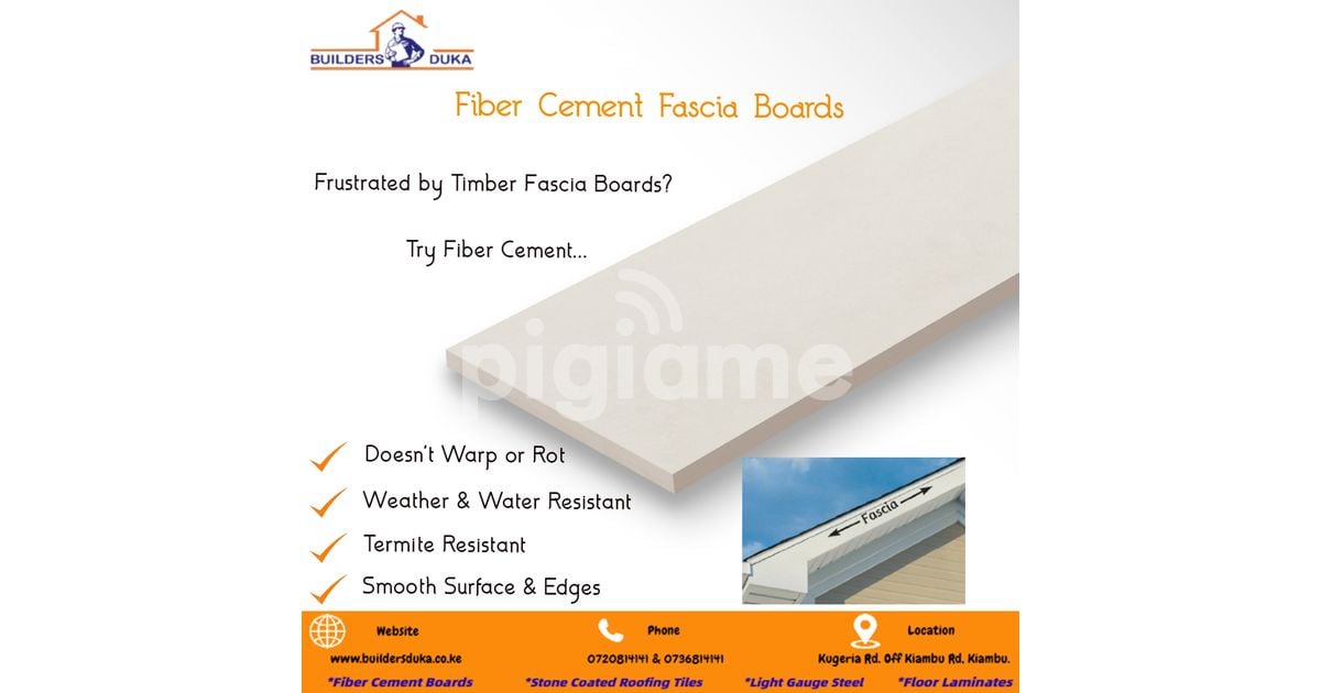 Fiber Cement Fascia Boards in Kiambu Road PigiaMe