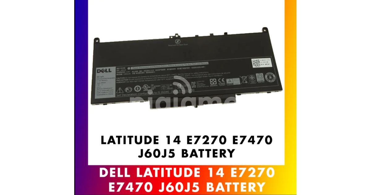 ANTIEE J60J5 Laptop Batterij 55WH 7.6V – Vervanging Voor Dell Latitude E7270/E7470 (R1V85, 451-BBSX)