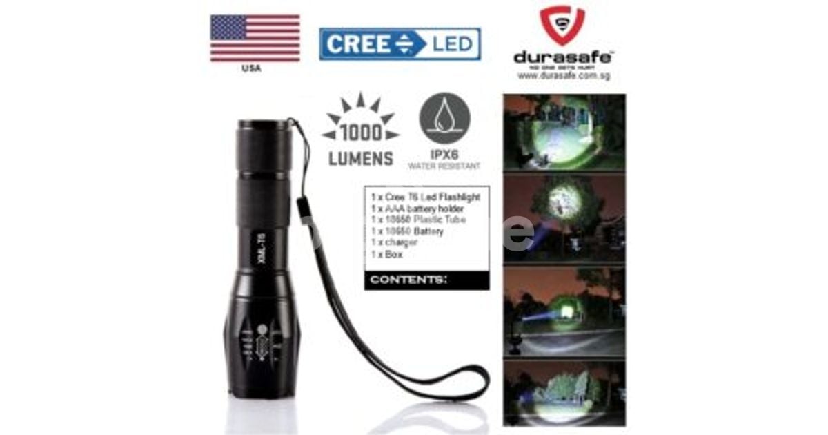 Zoomable Rechargeable Xml T6 Torch in Nairobi CBD, Luthuli Avenue PigiaMe