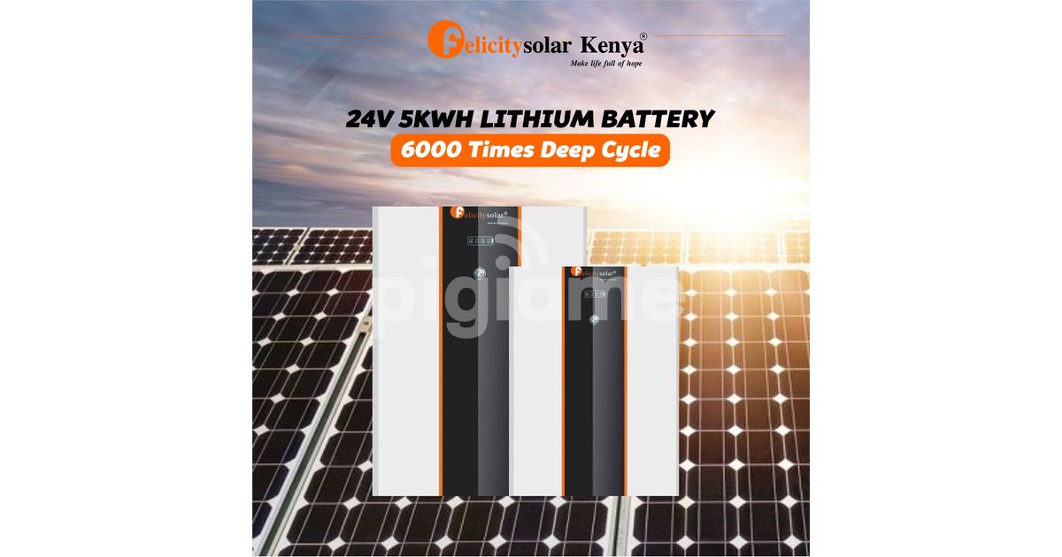 24V 5Kwh Lithium Battery( 6000 Times Deep Cycle) in Mombasa PigiaMe