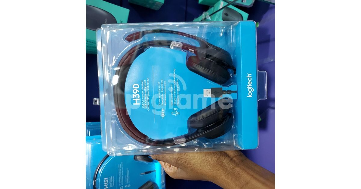 Logitech Usb Headset H390 With Noise Cancelling Mic in Nairobi CBD, Moi