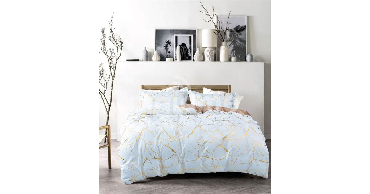 *👆🏻Luxury Gold Marble Texture Foil Style Duvet Covers in Nairobi CBD