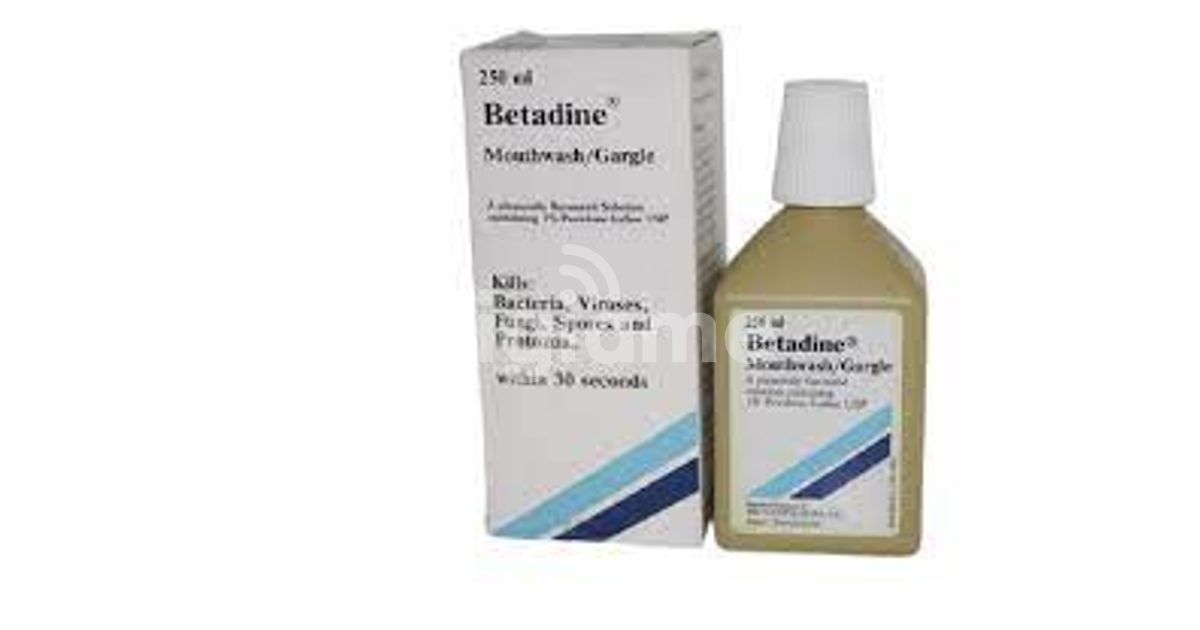 Betadine outlet mouth gargle