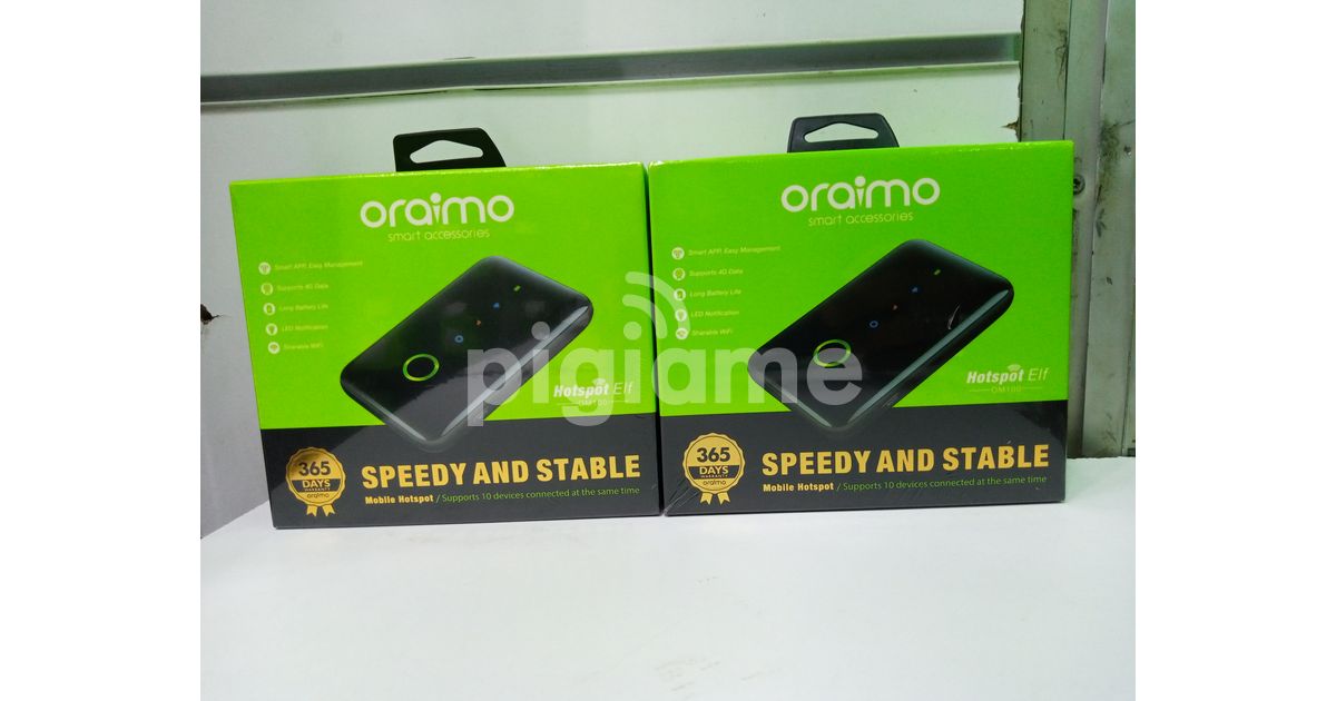 Oraimo Original Portable 4G Sharable Wifi Support Hotspot in Nairobi ...