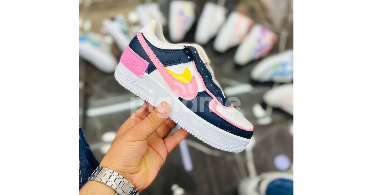 Nike Air Force 1 Shadow White Pink Navy Blue Sneakers in Nairobi