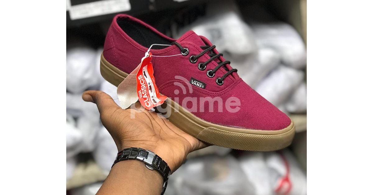 Vans authentic maroon gum outlet