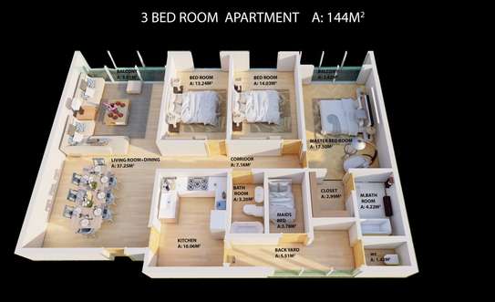 3bedroom apartment around jacros image 1