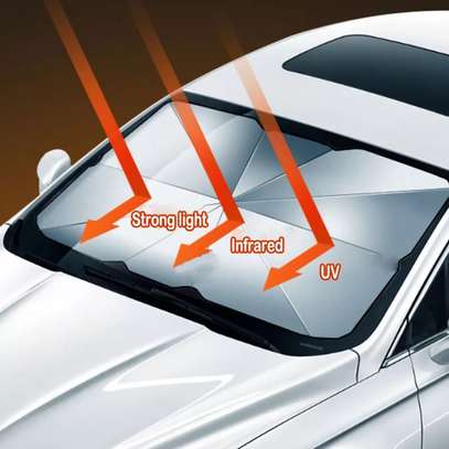 Car windshield Sun bath umbrella image 1