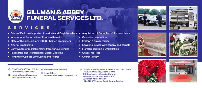 Gillman and Abbey Funeral Service banner