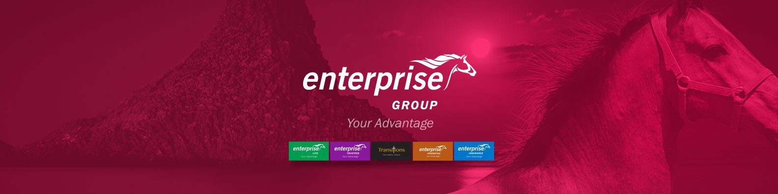 Banner for the company